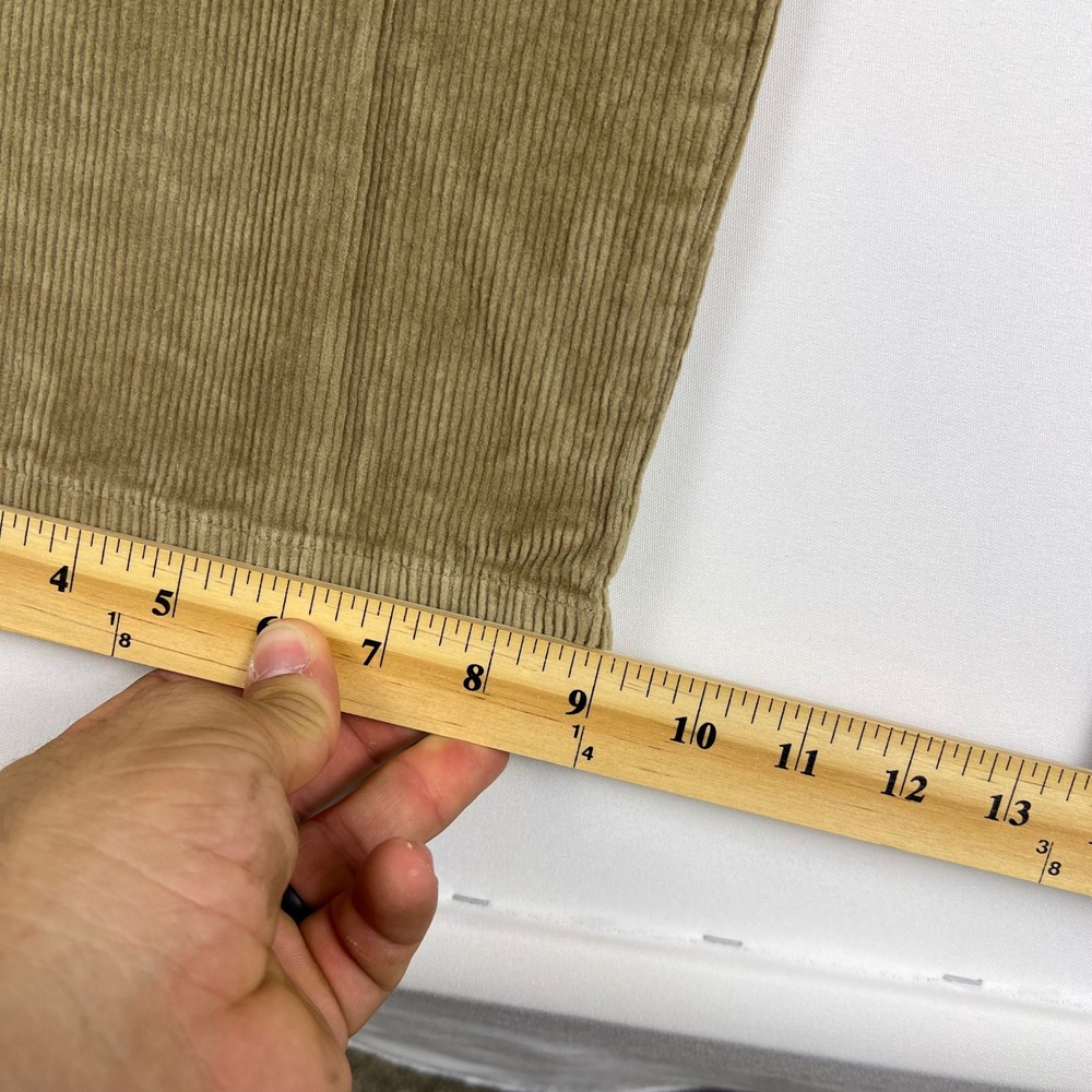 LL Bean Comfort Waist Corduroy Pants 42x32 Gray Tan Stretch Chino Trouser Bundle - Picture 7 of 14